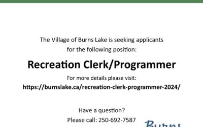Recreation Clerk Programmer 2024