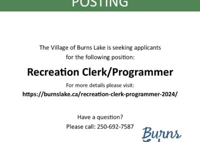 Recreation Clerk Programmer 2024